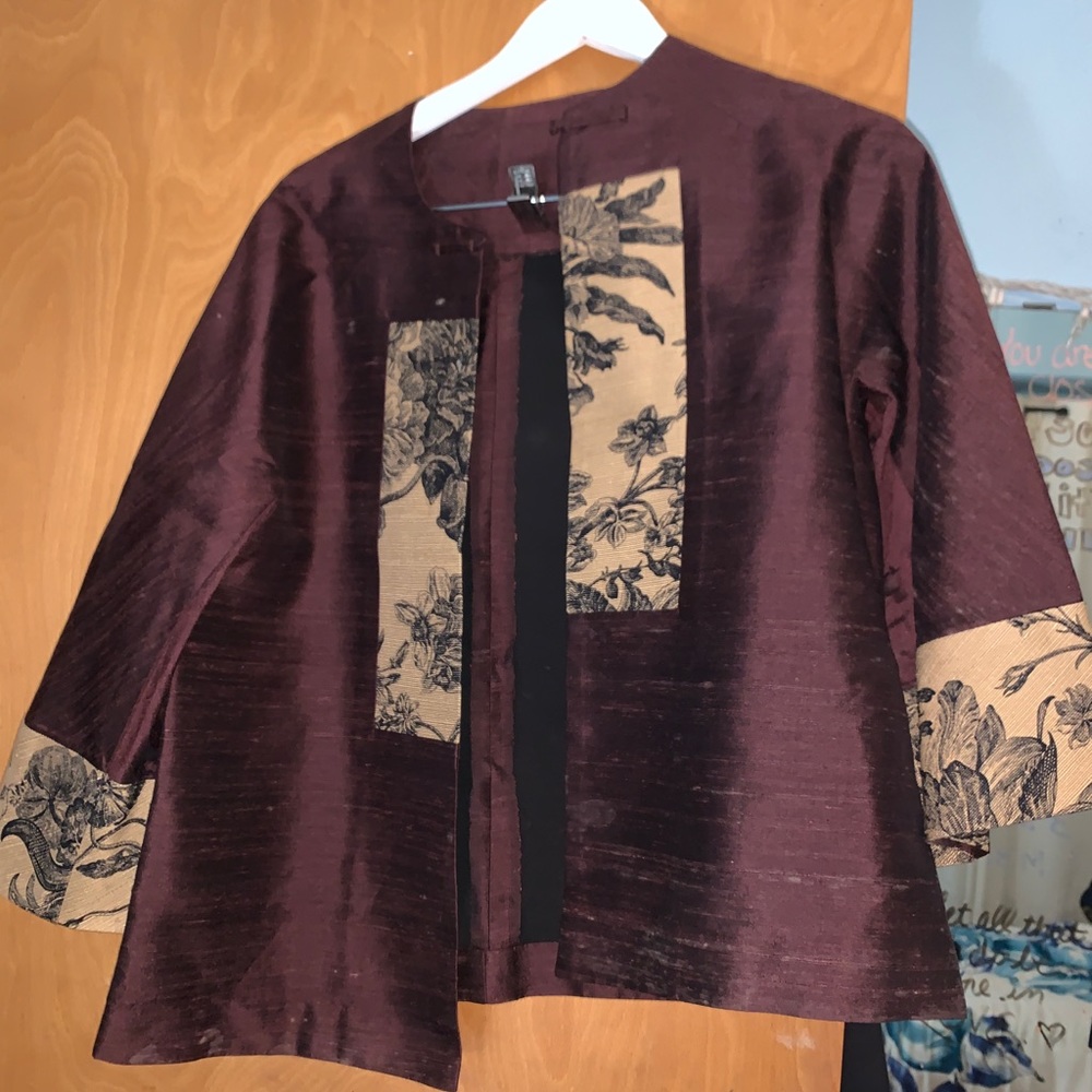 AUTHENTIC BROWN KIMONO STYLE JACKET